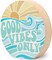 Open Road Brands Good Vibes Only Chunky Wood Block Sign - Retro Beach Themed Decor - Hang or Display on Desk, Dresser or Counter